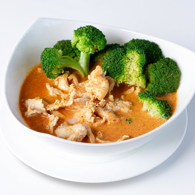Panang Curry and Rice.