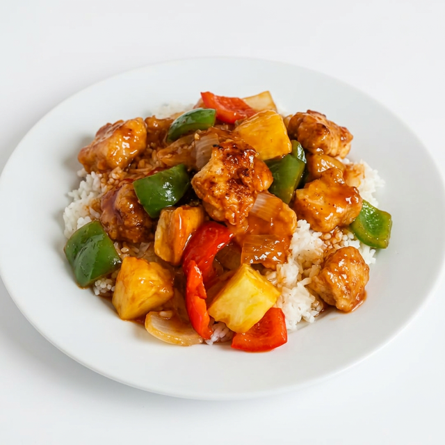 Sweet & Sour Chicken and Rice.